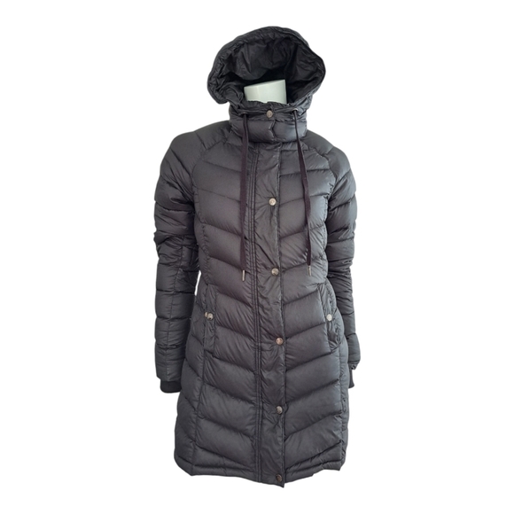 PAJAR down feather coat removable hood zip & snap closure jacket Size S - Picture 3 of 16